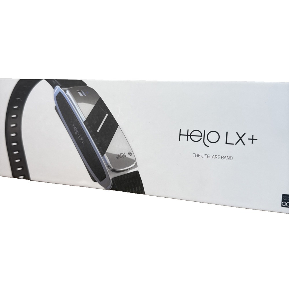 Hello LX + Fitness Tracker Activity Tracker NIB Black Silver Apple&android